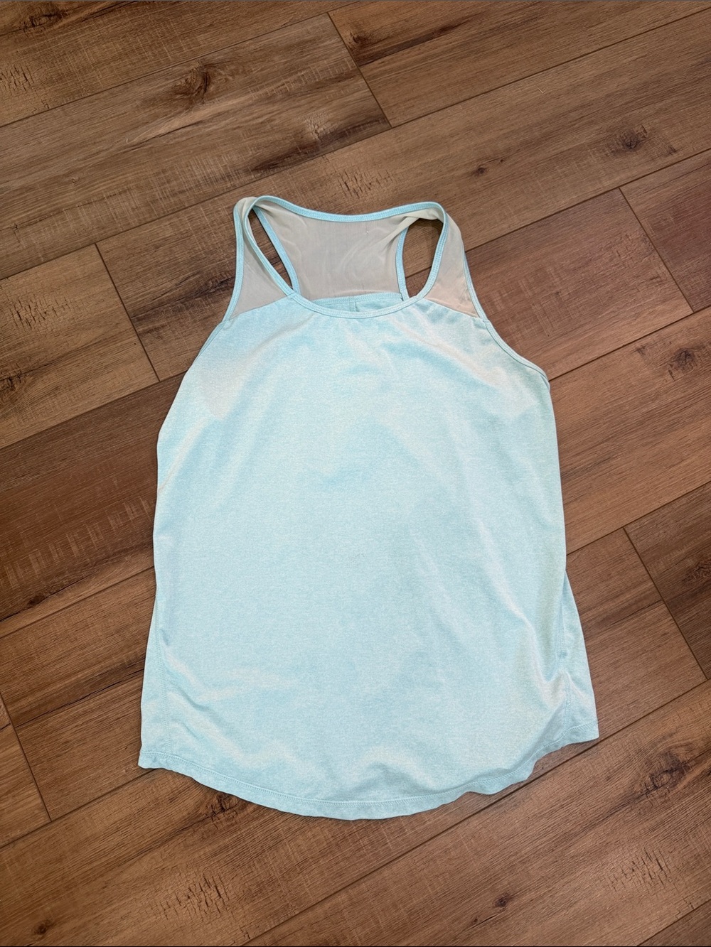 Light Blue Racerback Tank Top - Women